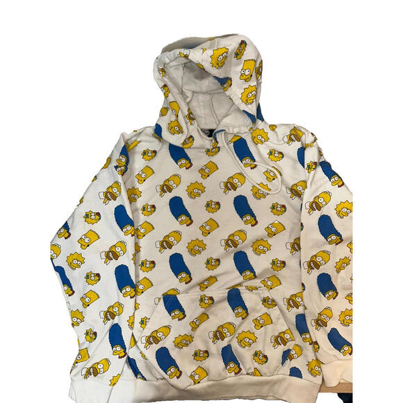 Vintage Simpsons Hoodie L – Cartoon Icons, Streetwear Ready - Picture 1 of 5